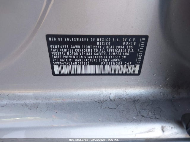 3VW547AU6HM011272 Volkswagen Golf Gti Sport 4-door