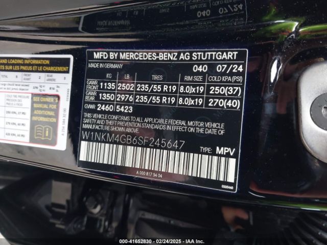 W1NKM4GB6SF245647 Mercedes-Benz Glc 300 Suv