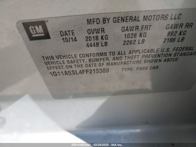 1G11A5SL4FF213389 Chevrolet Malibu 1fl