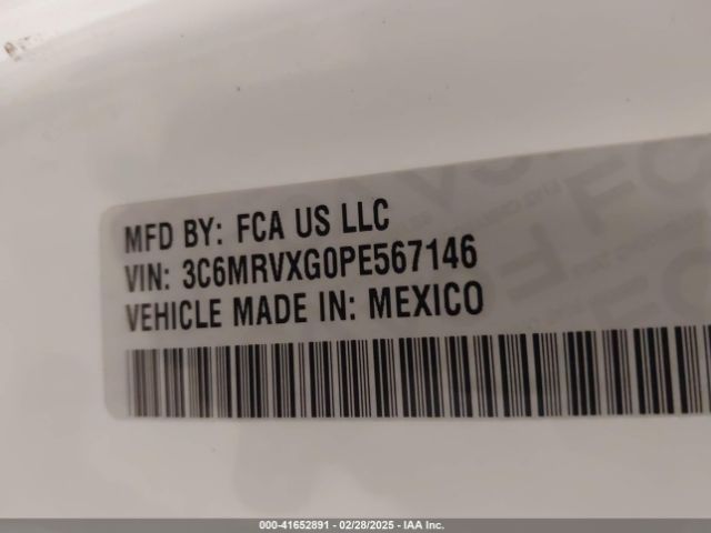 3C6MRVXG0PE567146 RAM Promaster 3500 High Roof 136 Wb