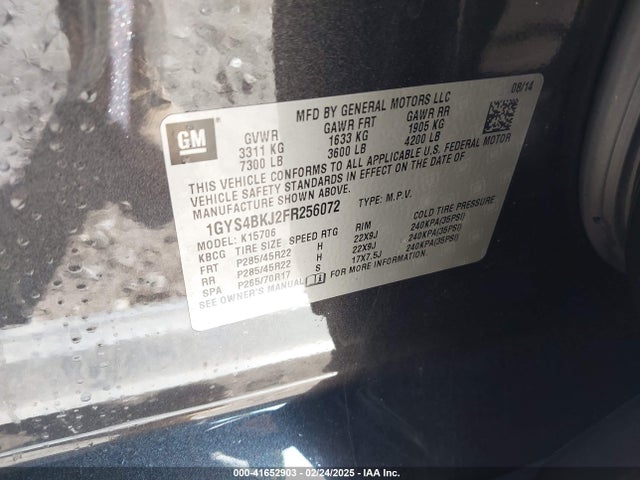2015 CADILLAC ESCALADE 1GYS4BKJ2FR256072 Photo 8