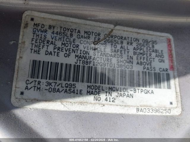 1996 LEXUS ES JT8BF12G9T0138503 Photo 8