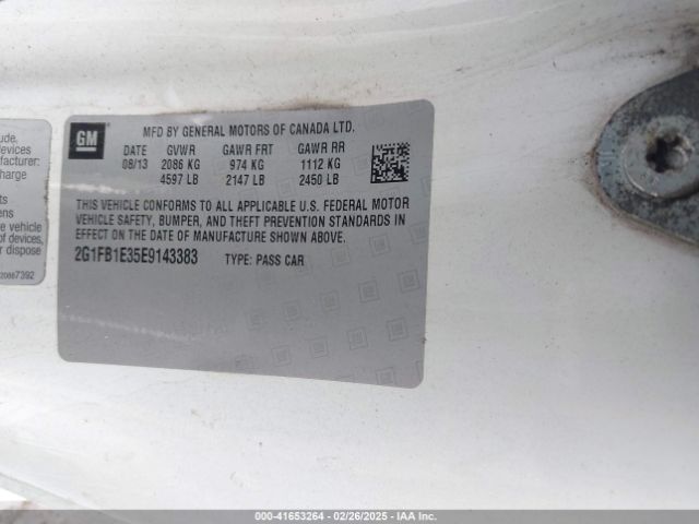 2G1FB1E35E9143383 Chevrolet Camaro 1lt