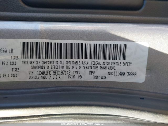 1C4RJFCT9FC197142 Jeep Grand Cherokee Overland