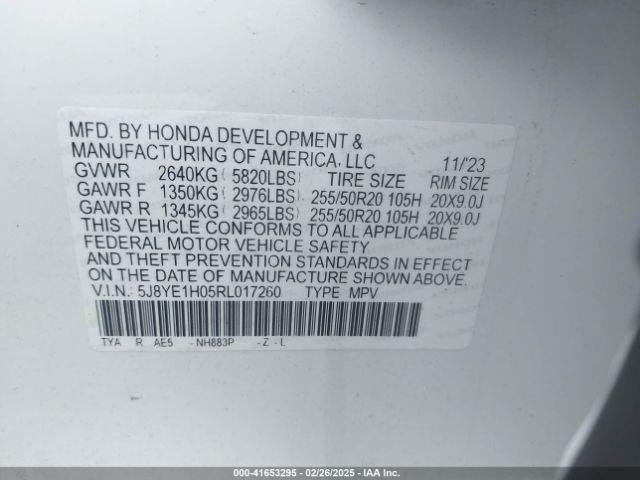 2024 ACURA MDX 5J8YE1H05RL017260 Photo 8