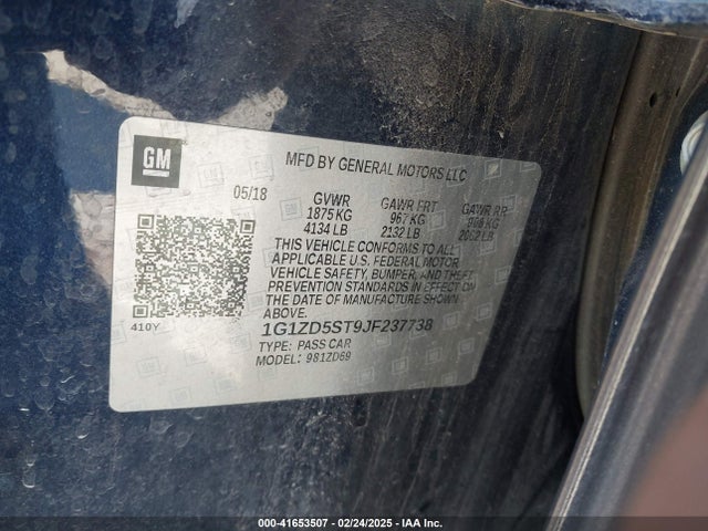 1G1ZD5ST9JF237738 Chevrolet MALIBU LT