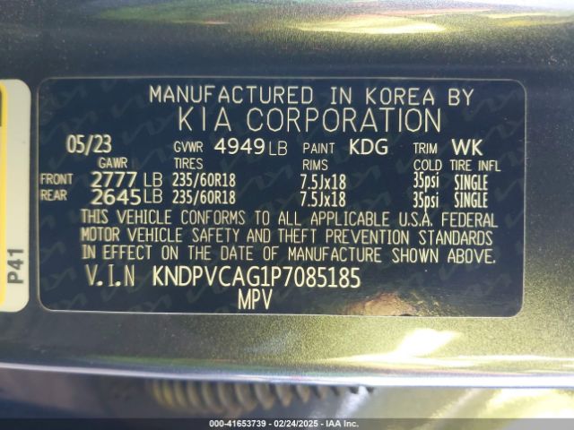 KNDPVCAG1P7085185 KIA Sportage Hybrid Ex