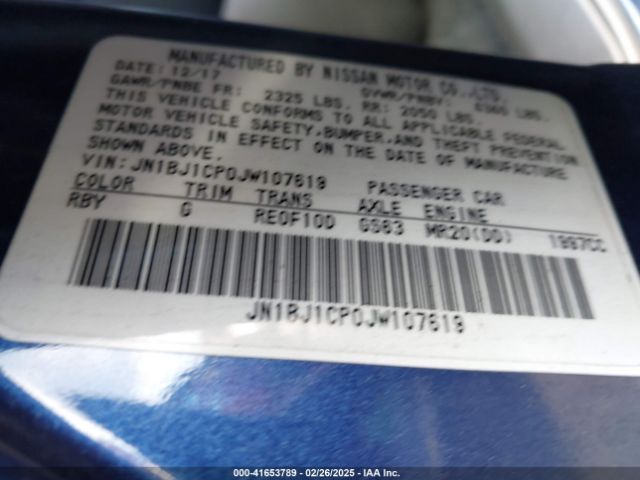 JN1BJ1CP0JW107619 Nissan Rogue Sport S