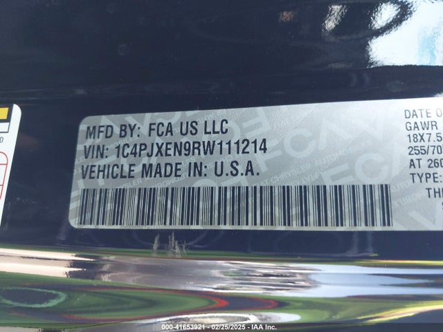 1C4PJXEN9RW111214 Jeep Wrangler Sahara