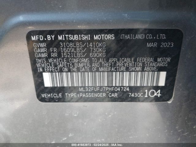 ML32FUFJ7PHF04724 Mitsubishi Mirage G4 Black Edition/es/le