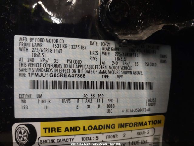 1FMJU1G85REA47868 Ford Expedition Xl