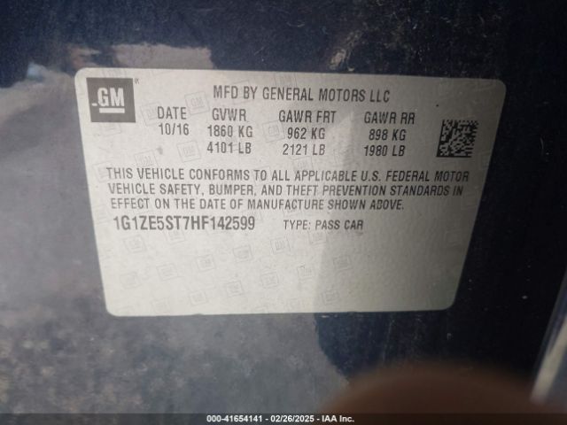2017 CHEVROLET MALIBU 1G1ZE5ST7HF142599 Photo 8