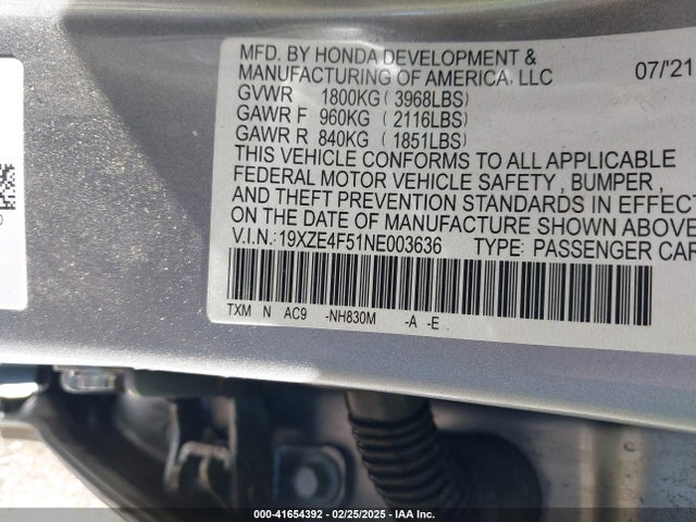 19XZE4F51NE003636 Honda INSIGHT EX