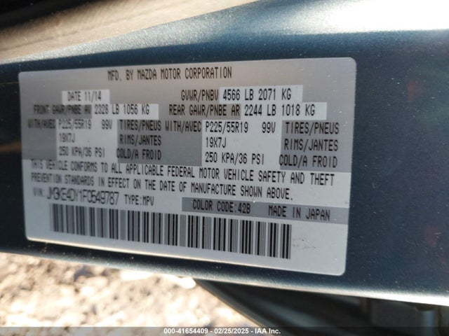 Mazda Cx-5 Grand Touring 2015 JM3KE4DY1F0549787 Image 9