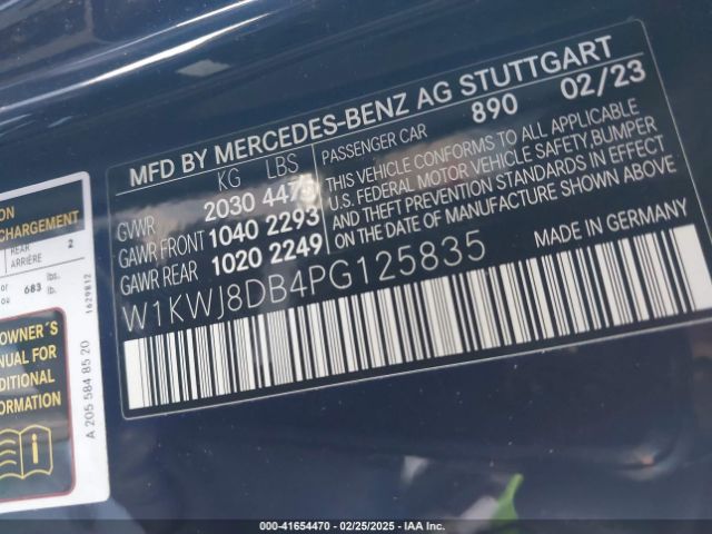 W1KWJ8DB4PG125835 Mercedes-Benz m264