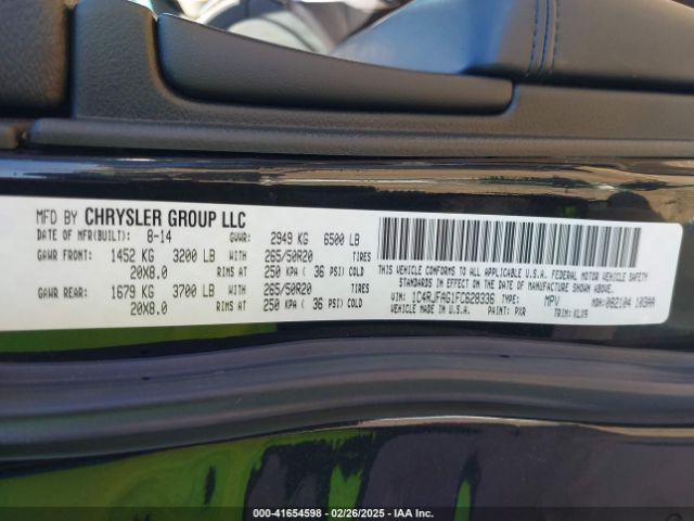 1C4RJFAG1FC628336 Jeep Grand Cherokee Altitude