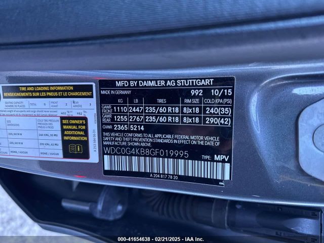 WDC0G4KB8GF019995 Mercedes-Benz Glc 300 4matic