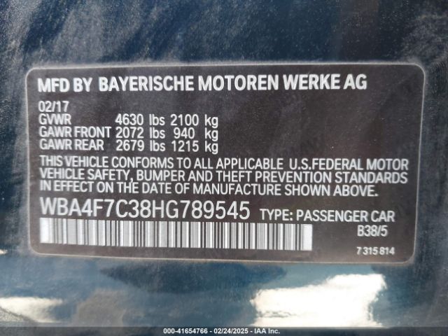 WBA4F7C38HG789545 BMW 430i Gran Coupe