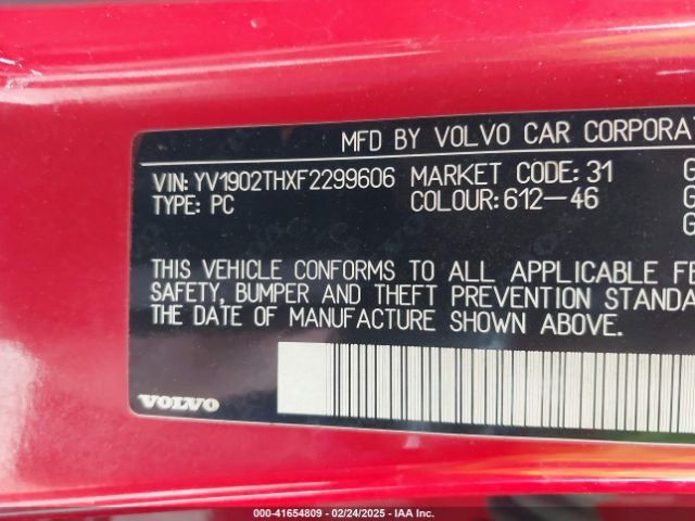YV1902THXF2299606 Volvo S60 T6 R-design Platinum