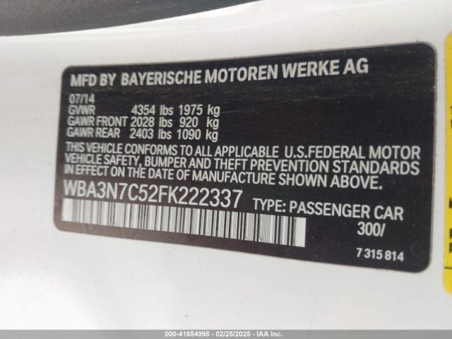 WBA3N7C52FK222337 BMW 428i