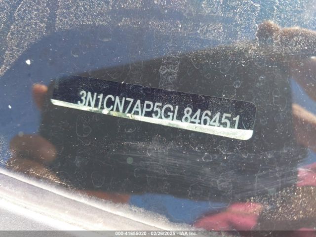3N1CN7AP5GL846451 Nissan Versa 1.6 Sl