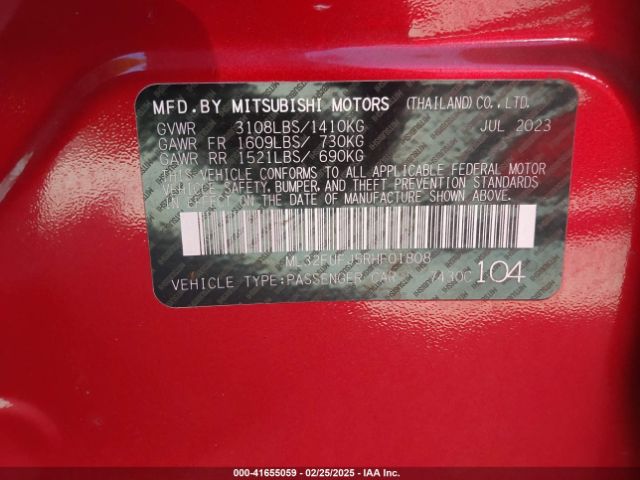 2024 MITSUBISHI MIRAGE G4 ML32FUFJ5RHF01808 Photo 8