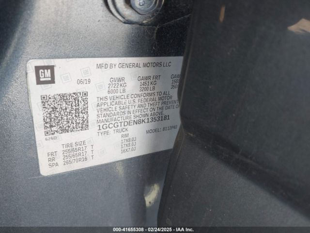 1GCGTDEN8K1353181 Chevrolet Colorado Z71