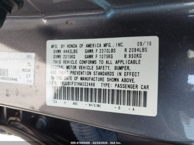 19UUB1F31HA002446 Acura TLX