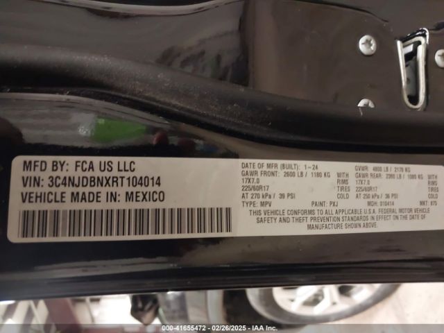 3C4NJDBNXRT104014 Jeep Compass Latitude 4x4