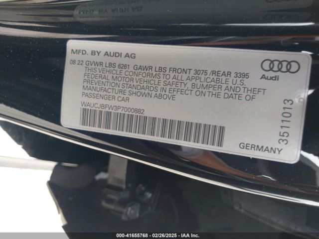 WAUCJBFW3P7000882 Audi E-tron Gt Premium Plus Quattro