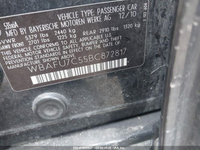 2011 BMW 535I WBAFU7C55BC872817 Photo 8