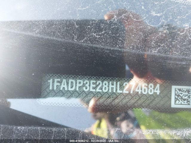1FADP3E28HL274684 Ford FOCUS S