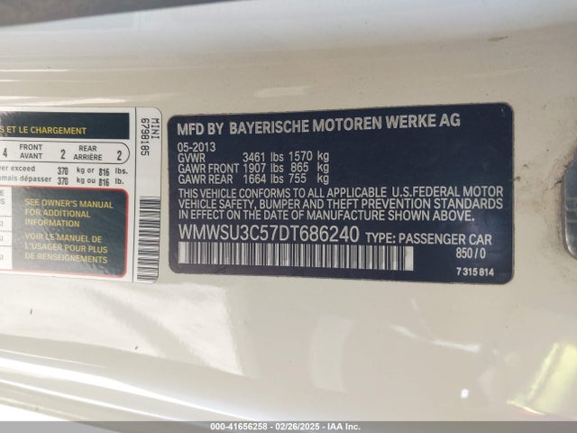 2013 MINI HARDTOP WMWSU3C57DT686240 Photo 8