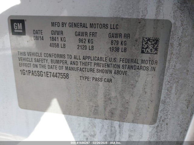 1G1PA5SG1E7447558 Chevrolet Cruze Ls Auto