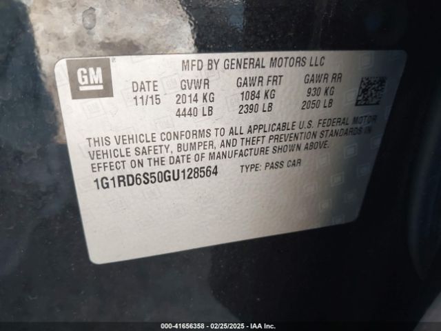 1G1RD6S50GU128564 Chevrolet Volt Premier