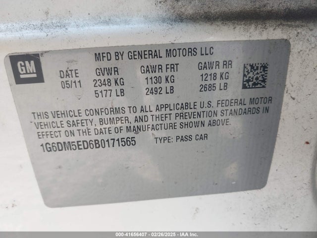 2011 CADILLAC CTS 1G6DM5ED6B0171565 Photo 8