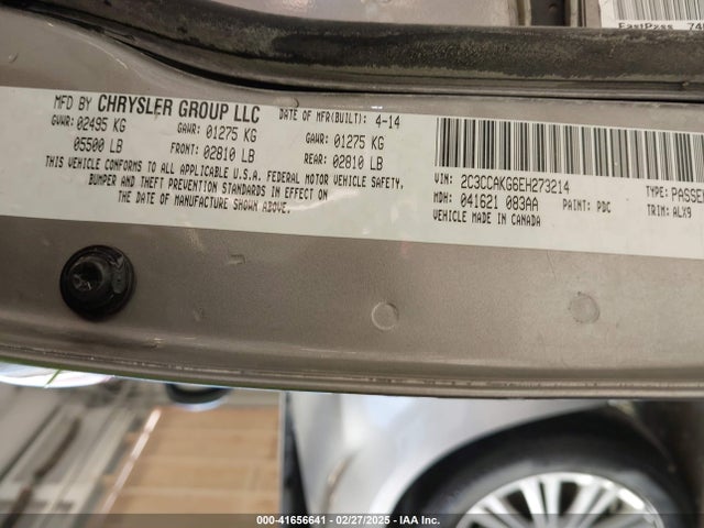 Chrysler 300c Awd 2014 2C3CCAKG6EH273214 Image 9