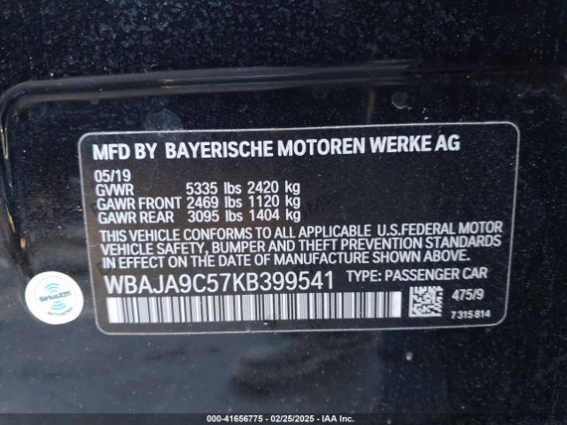 WBAJA9C57KB399541 BMW 530e Iperformance