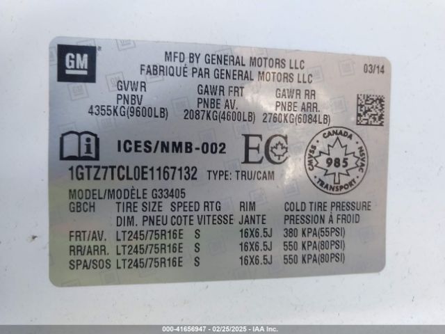 2014 GMC SAVANA 3500 1GTZ7TCL0E1167132 Photo 8