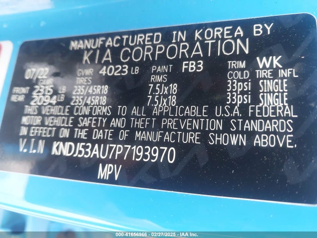 KNDJ53AU7P7193970 KIA Soul Gt-line