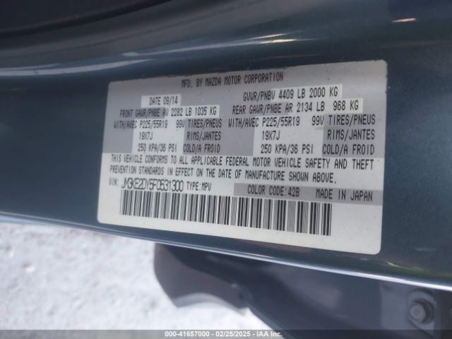 JM3KE2DY5F0531300 Mazda Cx-5 Grand Touring