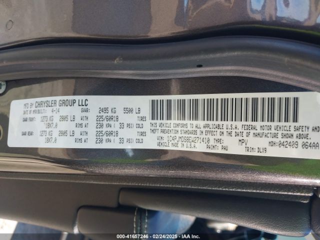 1C4PJMDS8EW271410 Jeep Cherokee Limited