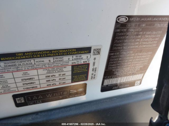 SALWR2RV0KA416615 Land Rover Range Rover Sport Hse