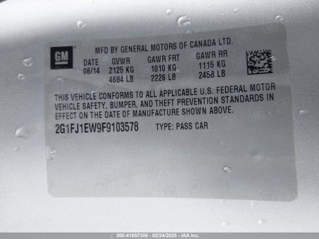 2G1FJ1EW9F9103578 Chevrolet CAMARO 2SS