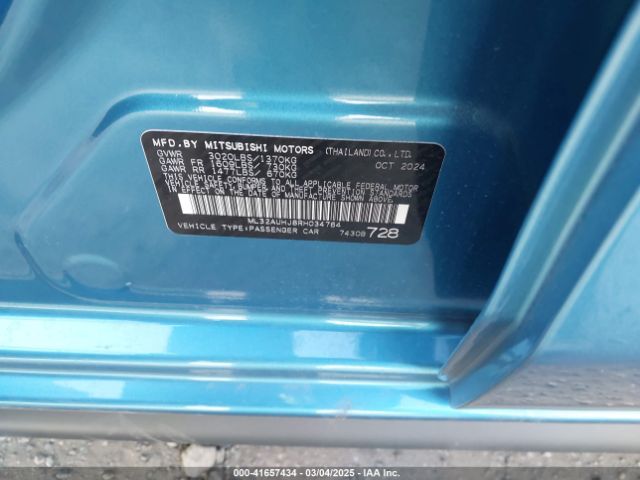 2024 MITSUBISHI MIRAGE ML32AUHJ8RH034764 Photo 8