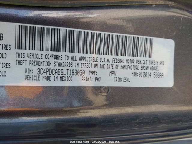 3C4PDCAB6LT183030 Dodge Journey Se Value