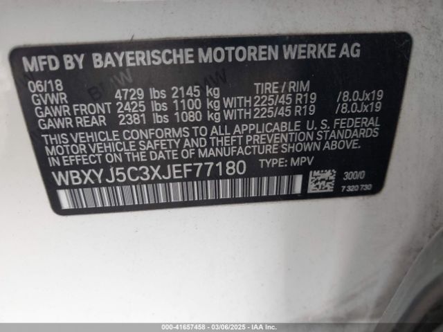 WBXYJ5C3XJEF77180 BMW X2 Xdrive28i