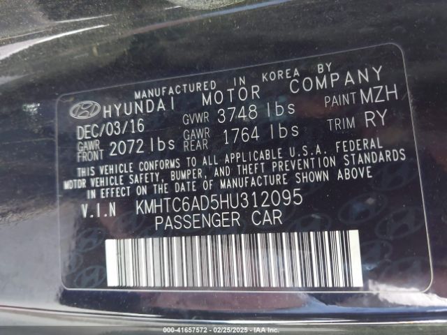 KMHTC6AD5HU312095 Hyundai Veloster