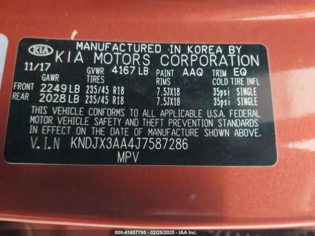 KNDJX3AA4J7587286 KIA Soul !