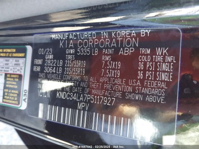 KNDC34LA7P5117927 KIA Ev6 Wind